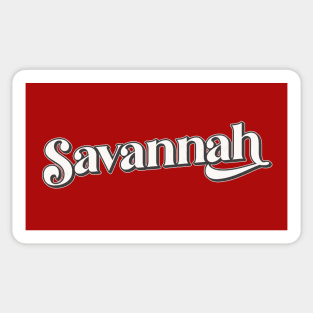 Savannah / Retro Typography Design Sticker